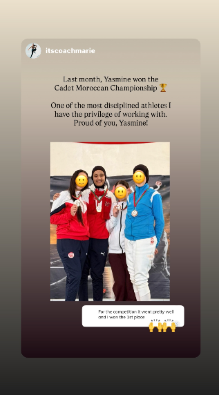 Marie Yasmine medals